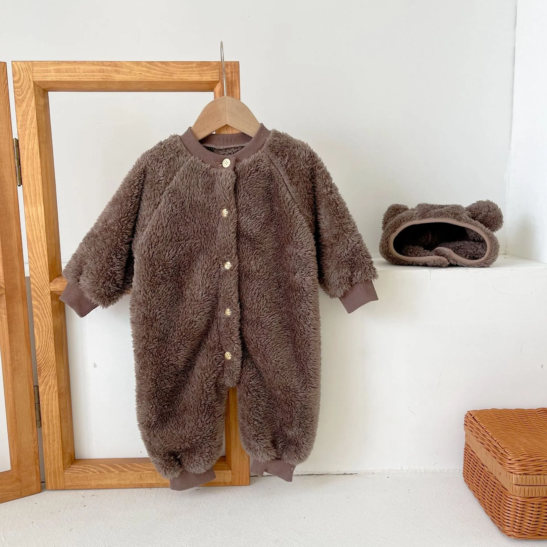 2-Piece Baby Lamb Wool Jumpsuit