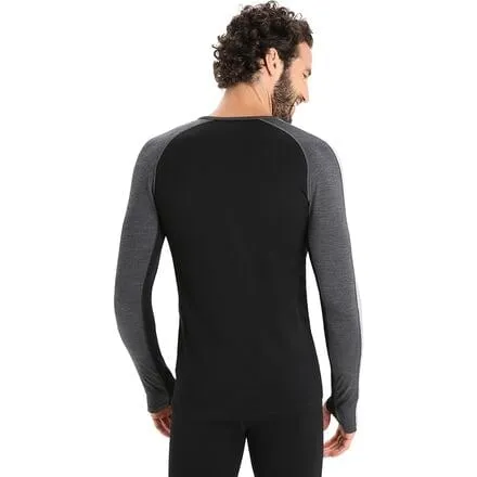 260 ZoneKnit Crew Long Sleeve Men's Icebreaker Jet Heather/Black/Metro Heather/CB
