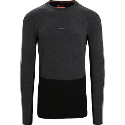 260 ZoneKnit Crew Long Sleeve Men's Icebreaker Jet Heather/Black/Metro Heather/CB