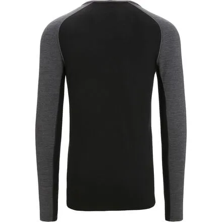 260 ZoneKnit Crew Long Sleeve Men's Icebreaker Jet Heather/Black/Metro Heather/CB