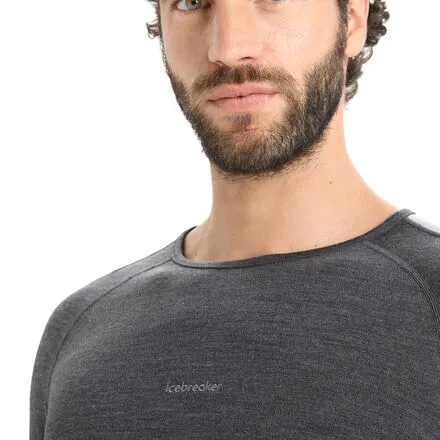 260 ZoneKnit Crew Long Sleeve Men's Icebreaker Jet Heather/Black/Metro Heather/CB