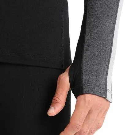 260 ZoneKnit Crew Long Sleeve Men's Icebreaker Jet Heather/Black/Metro Heather/CB