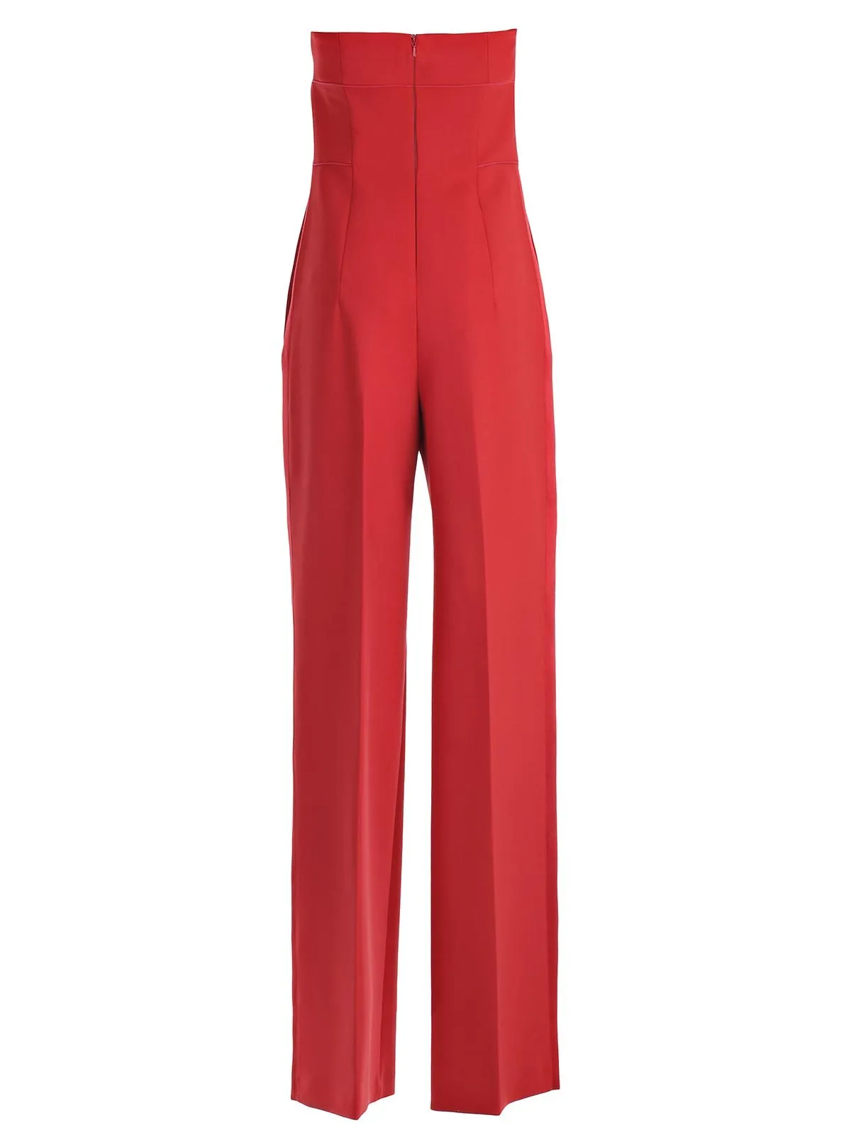 Alberta Ferretti Strapless Buttoned Jumpsuit