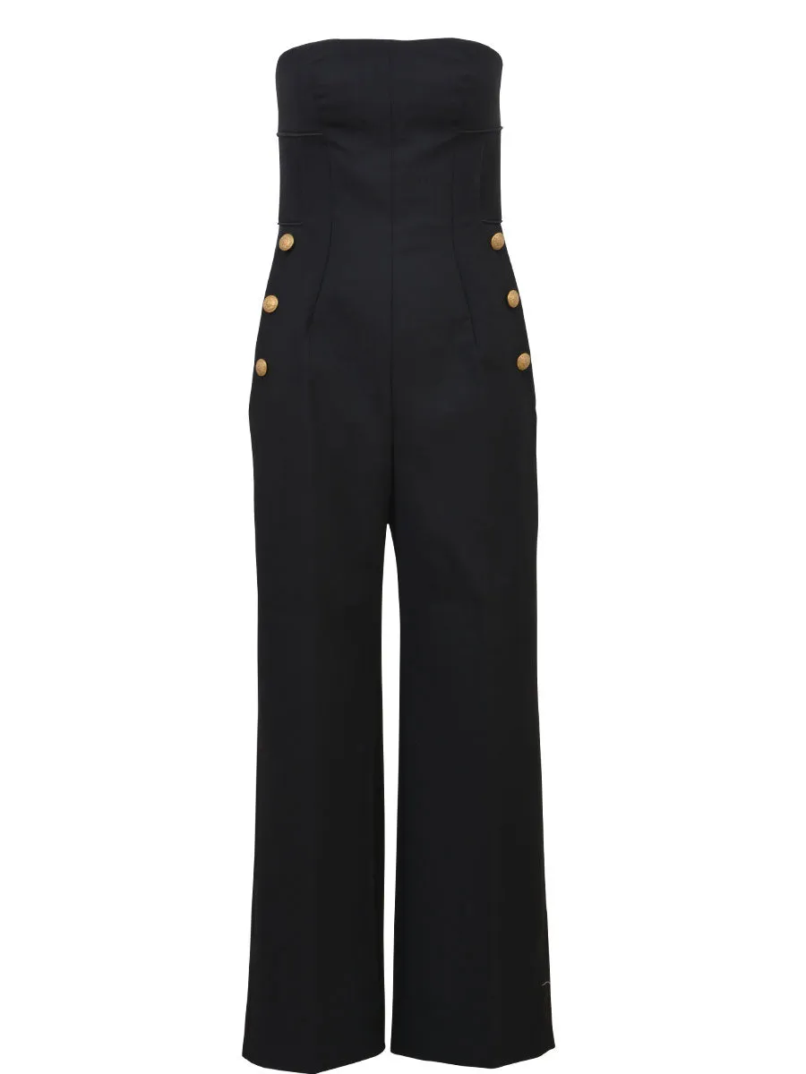 Alberta Ferretti Strapless Jumpsuit