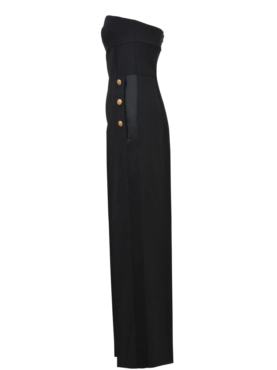 Alberta Ferretti Strapless Jumpsuit