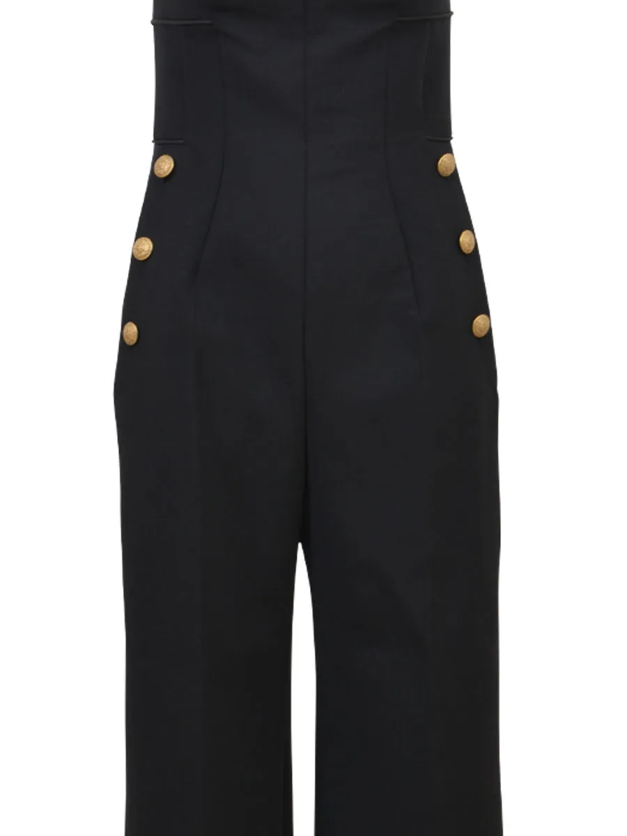 Alberta Ferretti Strapless Jumpsuit