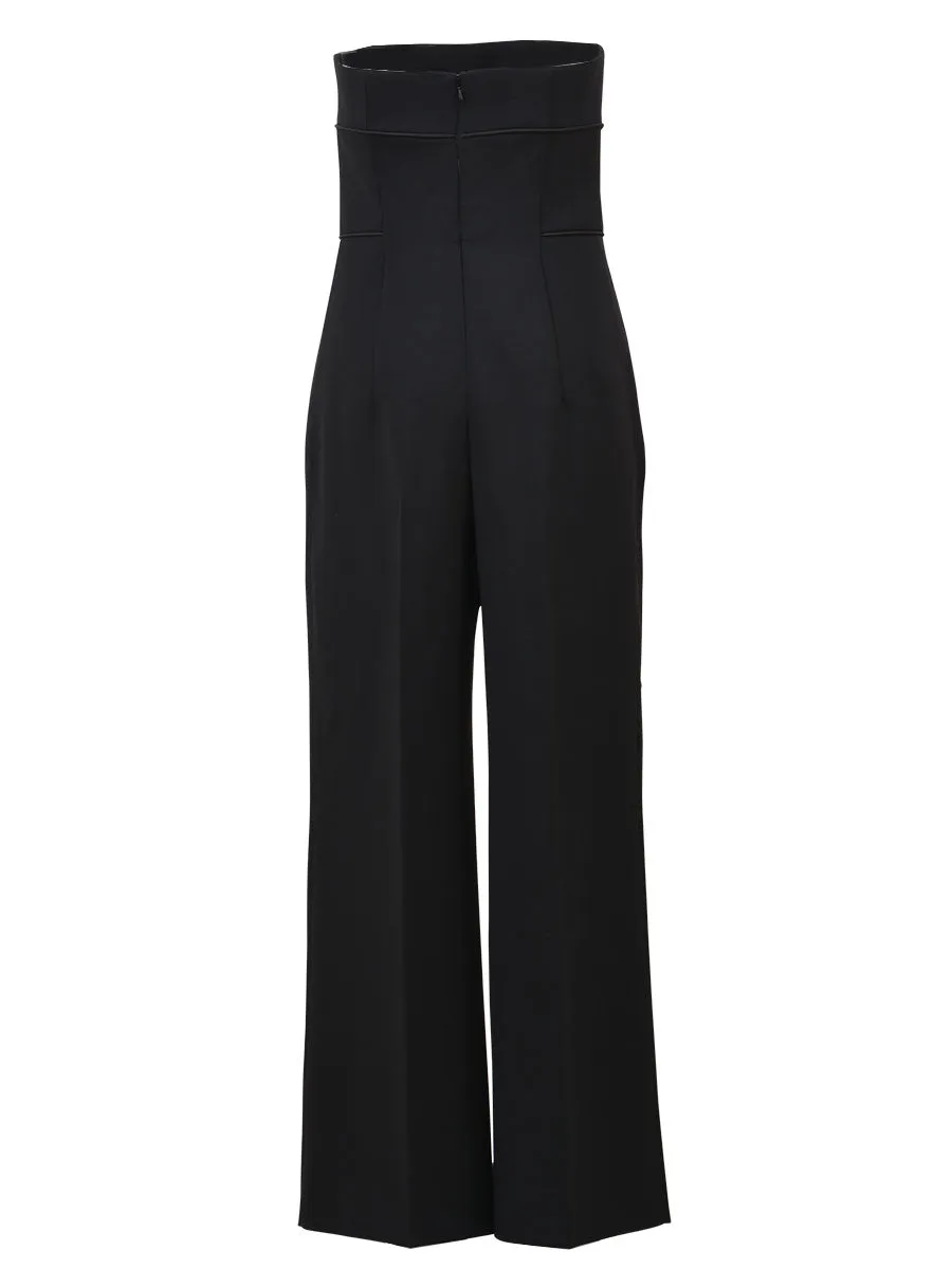 Alberta Ferretti Strapless Jumpsuit