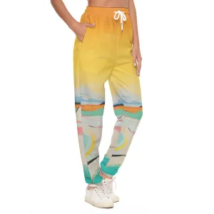 All-Over Print Women's Casual Pants 243 ocean, abstract, print