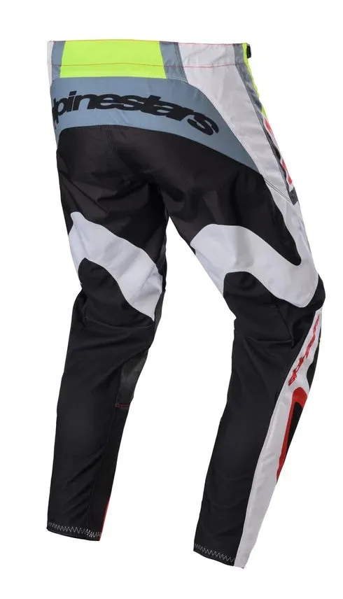 Alpinestars 2024 Fluid Agent Black/Mars Red/Yellow Fluo Motocross Pants