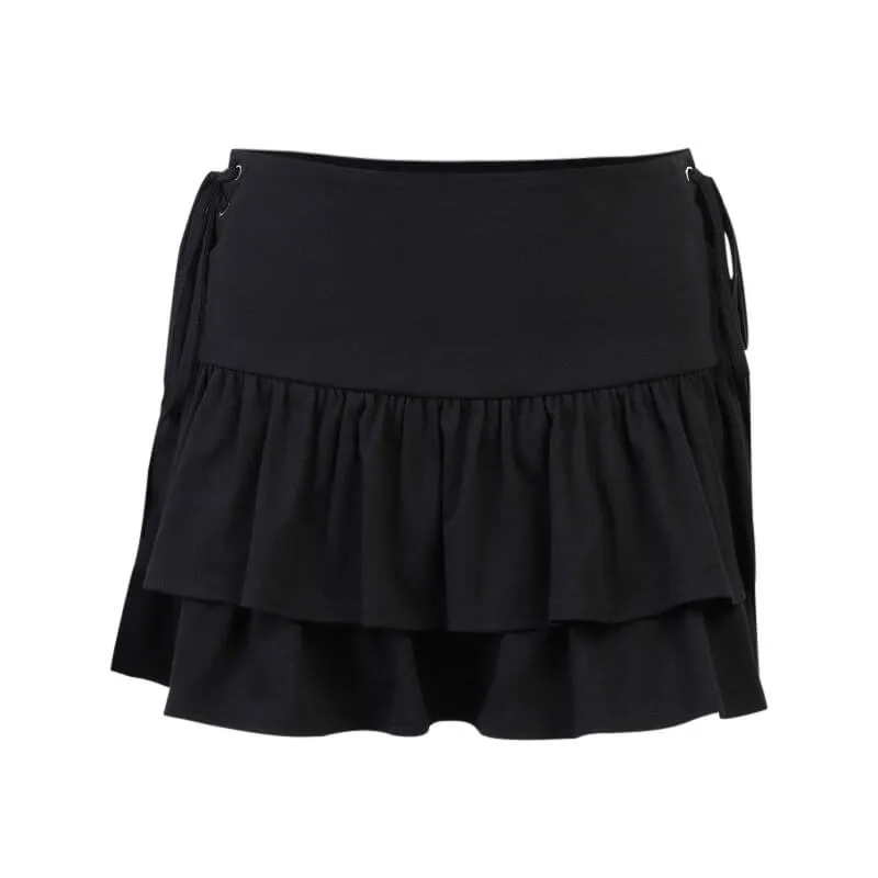 Alternative ribbons layered skirt