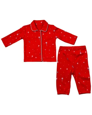 Andywawa Holiday Print Pajama Set