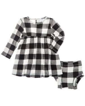 Angel Dear 2Pc Thermal A-Line Dress & Diaper Set