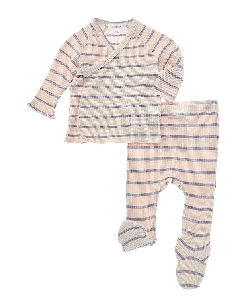 Angel Dear 2Pc Thermal Wrap Top & Pant Set