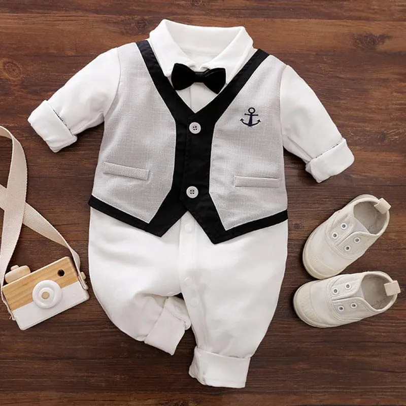 Autumn Long-Sleeved Baby Jumpsuit - GlamzLife