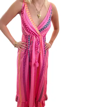Aztec Dreamer Criss-Cross Maxi Dress
