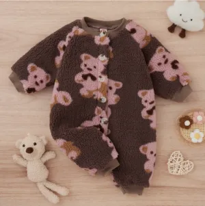 Baby Bear Lamb Wool Jumpsuit