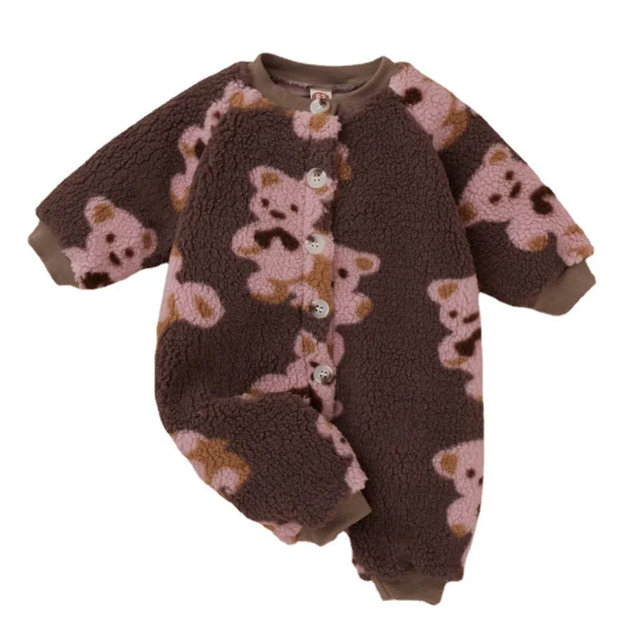 Baby Bear Lamb Wool Jumpsuit