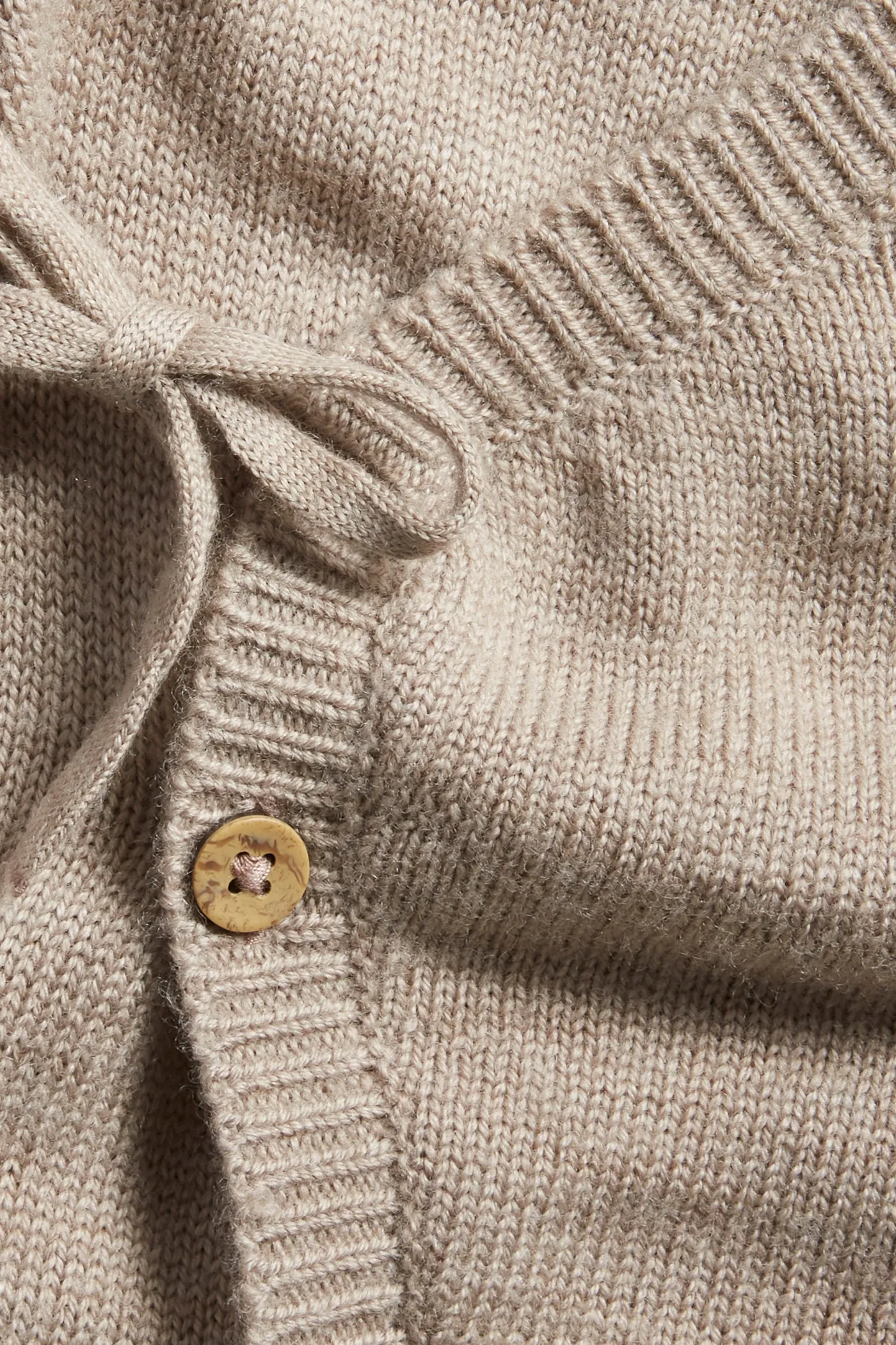 Baby beige wrap coverall