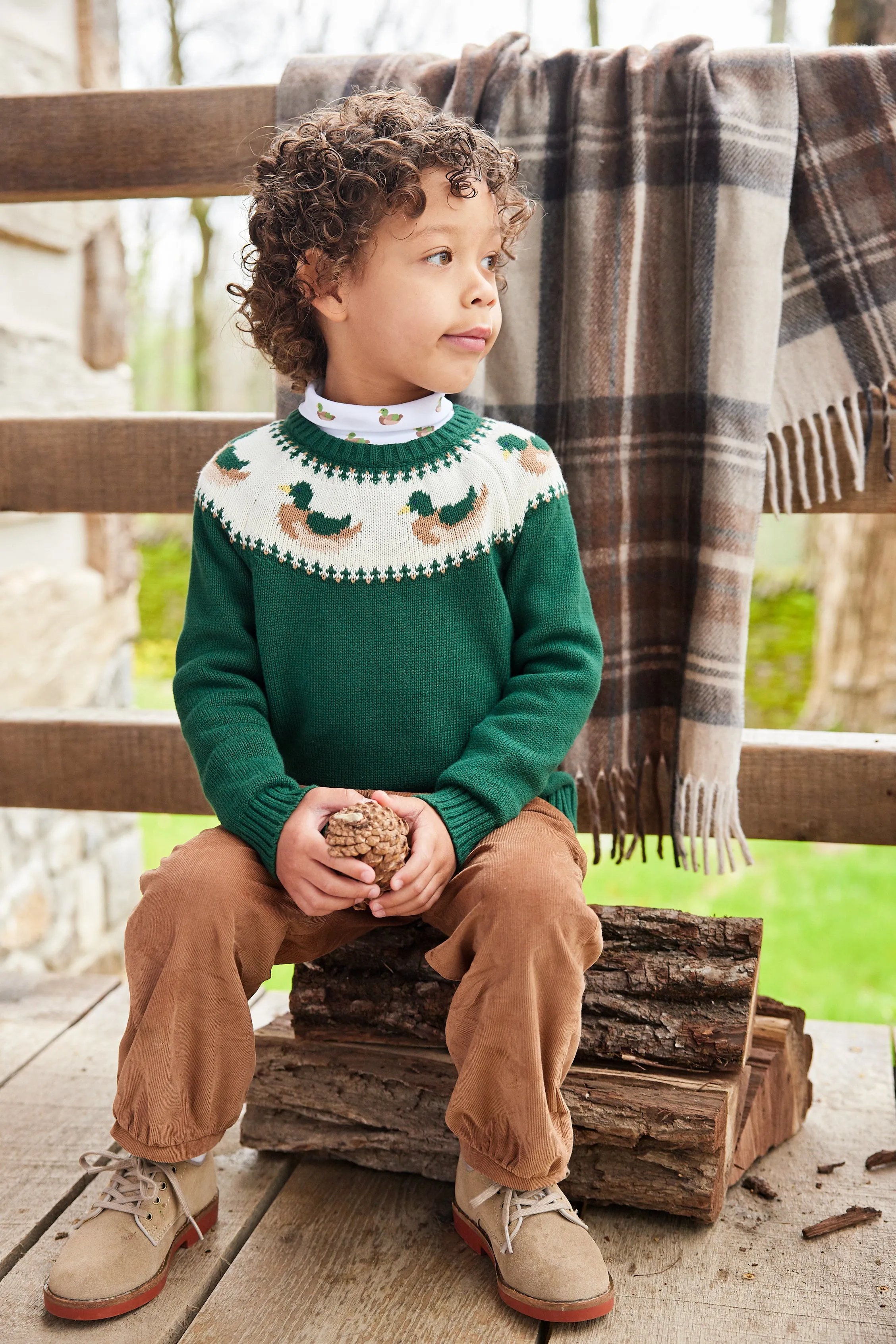 Banded Pant - Chestnut Corduroy