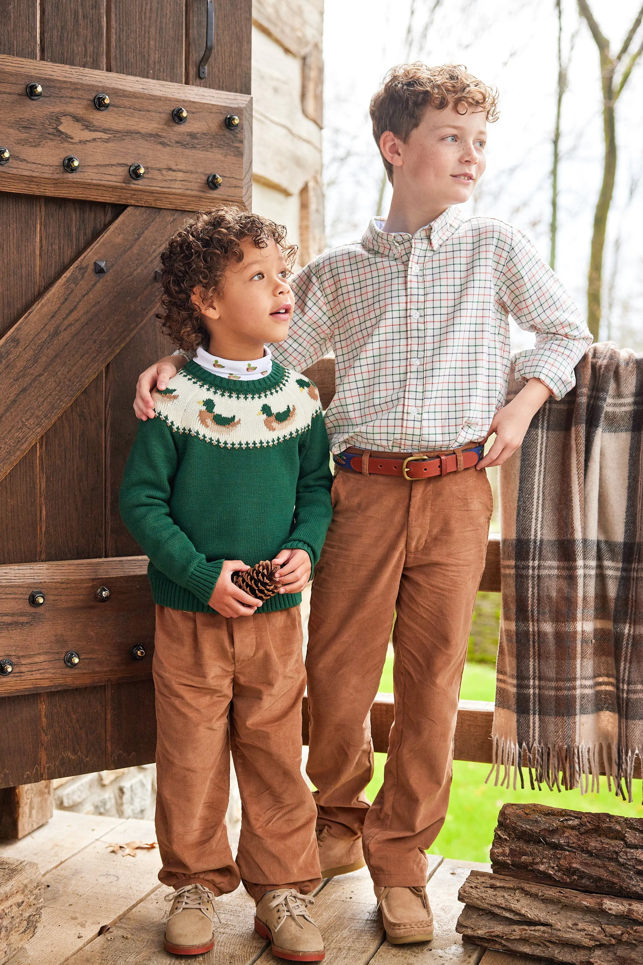 Banded Pant - Chestnut Corduroy