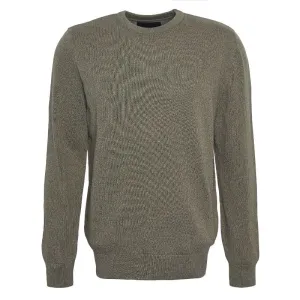 Barbour Whitfield Crew Neck Mens Jumper - Olive