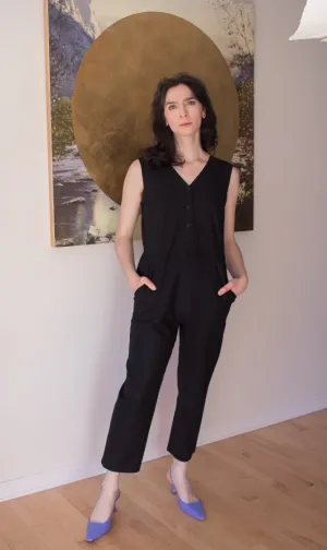 Birds of North America Myna Jumpsuit (Black)