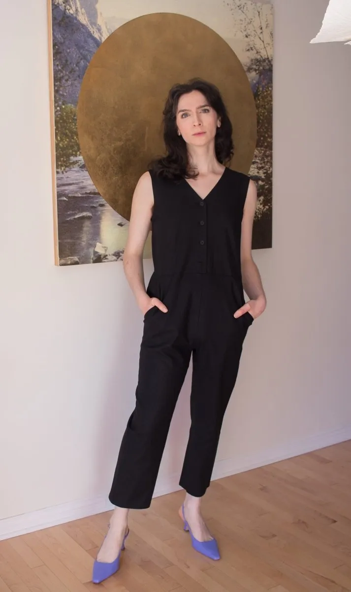Birds of North America Myna Jumpsuit (Black)