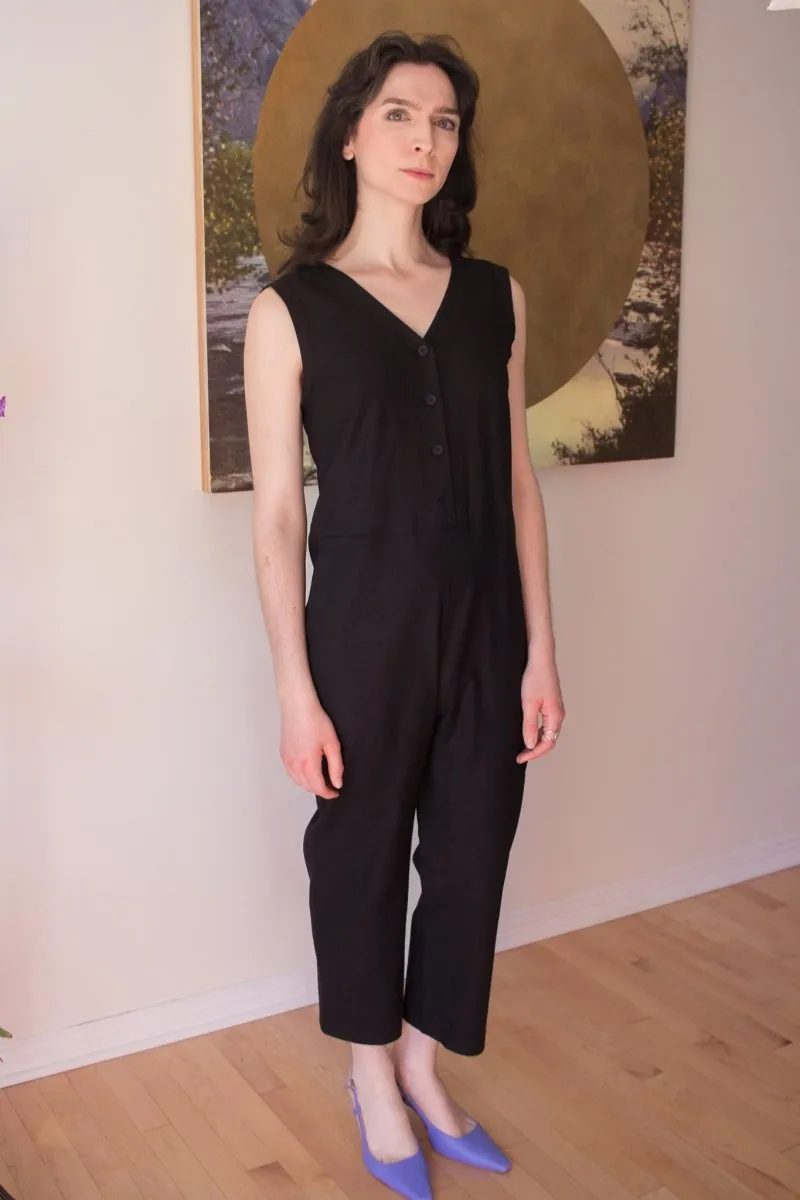 Birds of North America Myna Jumpsuit (Black)