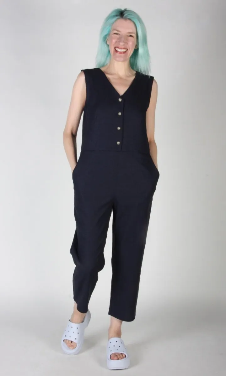 Birds of North America Myna Jumpsuit (Navy)