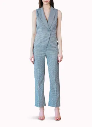 Black & White Houndstooth Jumpsuit