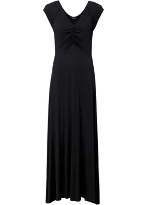 Bodyflirt ruffle maxi dress, black