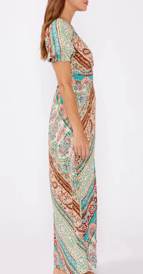 Bohemian V-Neck Maxi Dress