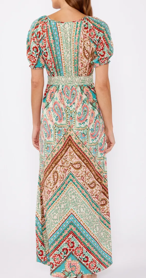 Bohemian V-Neck Maxi Dress