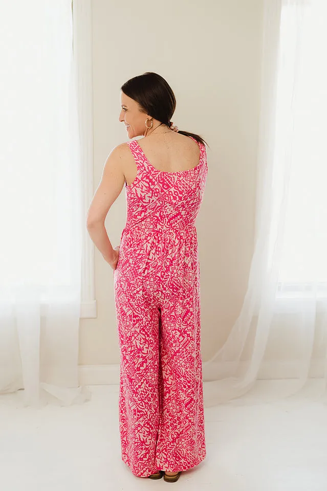 Boho Print Jumpsuit