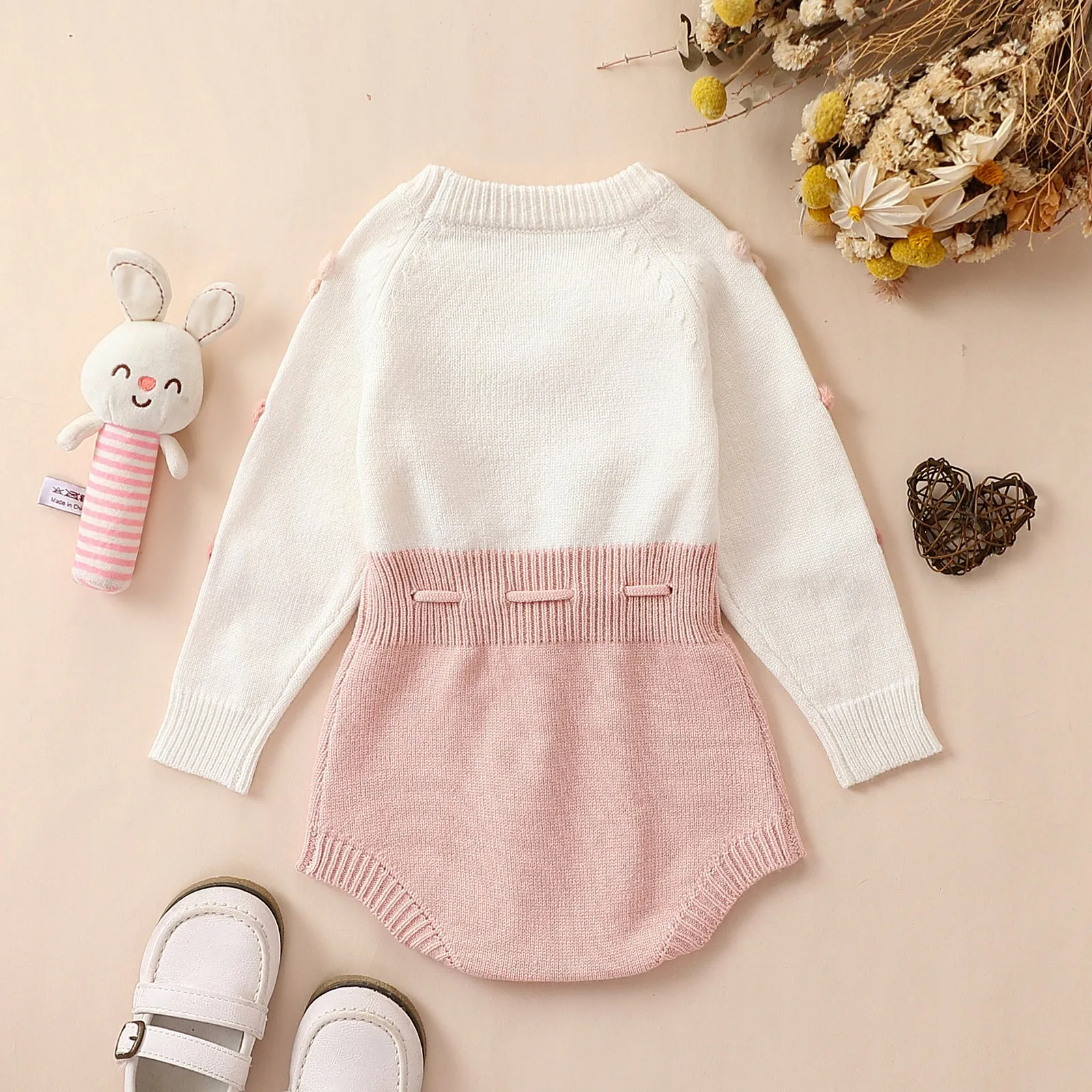 Children's Knitted Sweater Jumpsuit Long-sleeve Jumpsuit