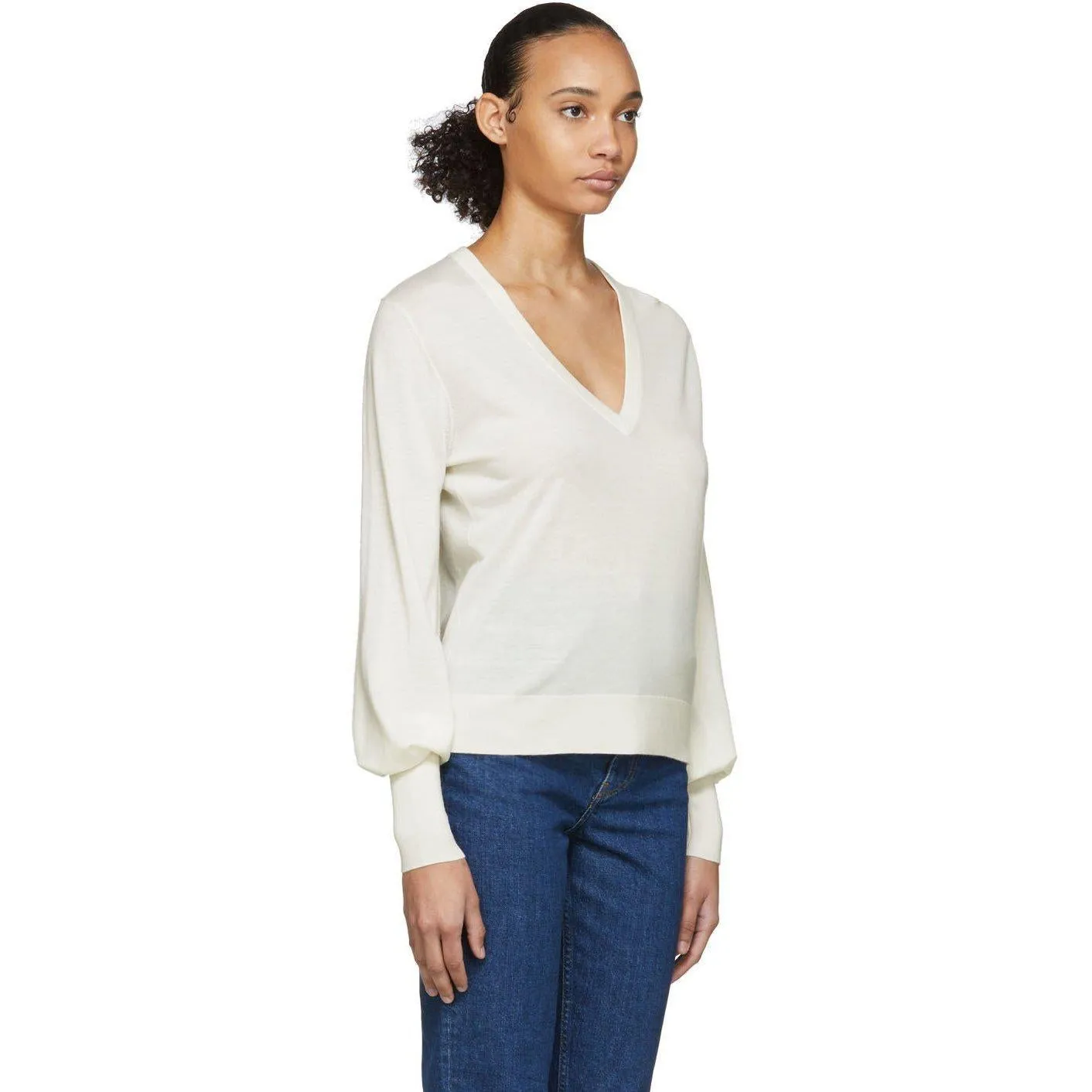 ChloÃ© Off-White Wool Sweater