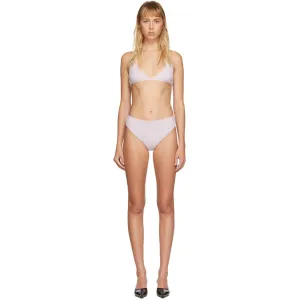 Christina Seewald SSENSE Exclusive Purple Cashmere Lingerie Set
