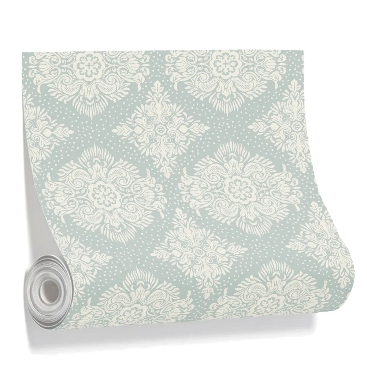 Damask Revival-Azure - Wall Covering - Traditional ProTex