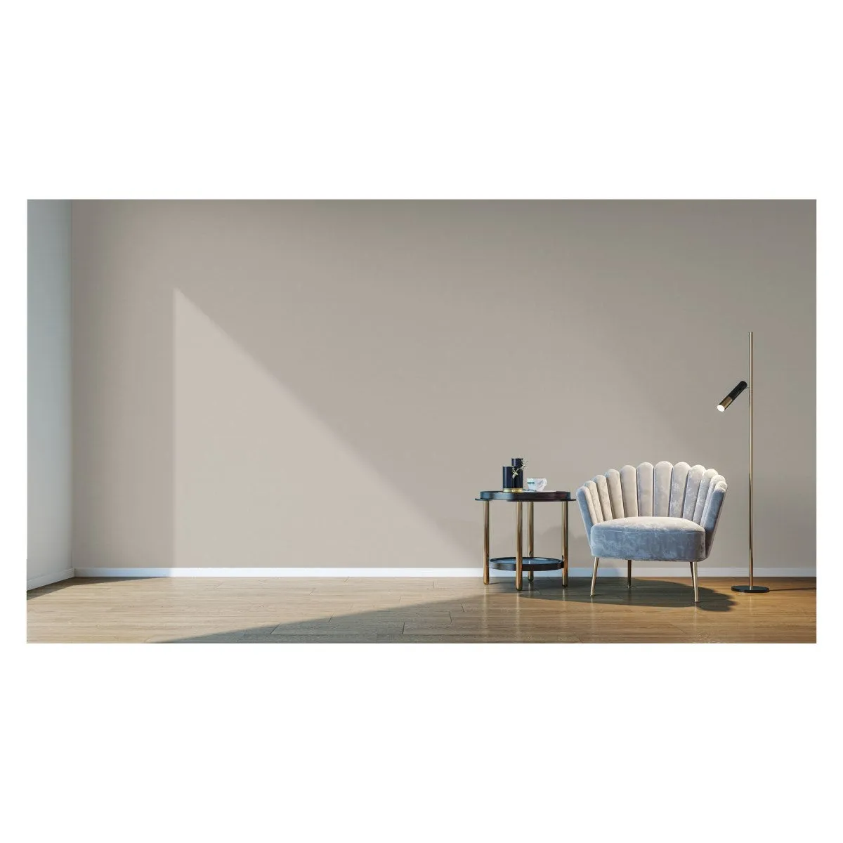 Delicate Floral- Neutral Grey - Wall Covering - Traditional ProTex