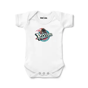 Detroit Pistons Hardwood Classics Logo Bodysuit