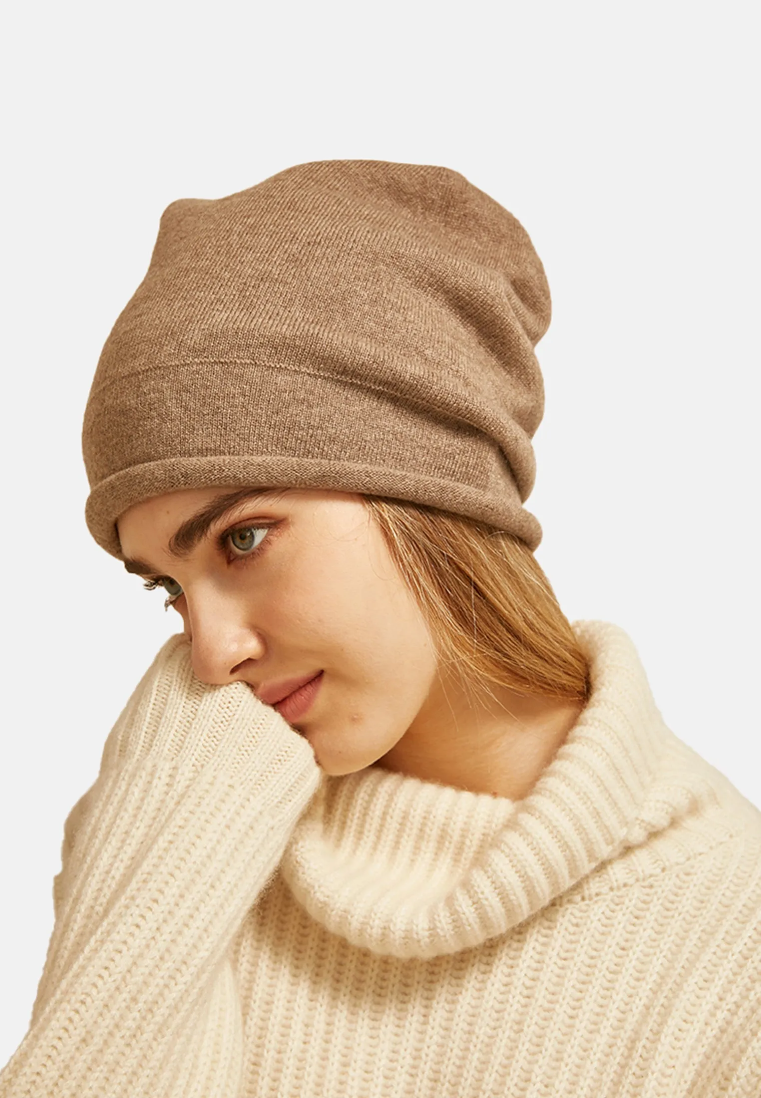Double Layer Cashmere Hat