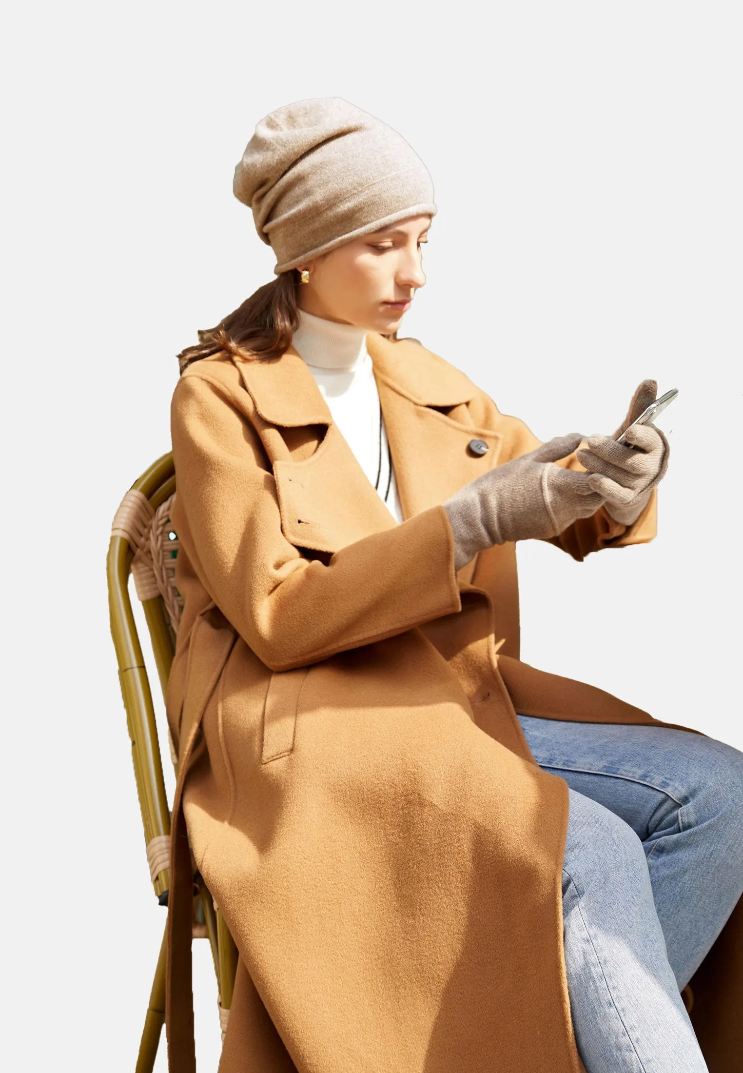 Double Layer Cashmere Hat