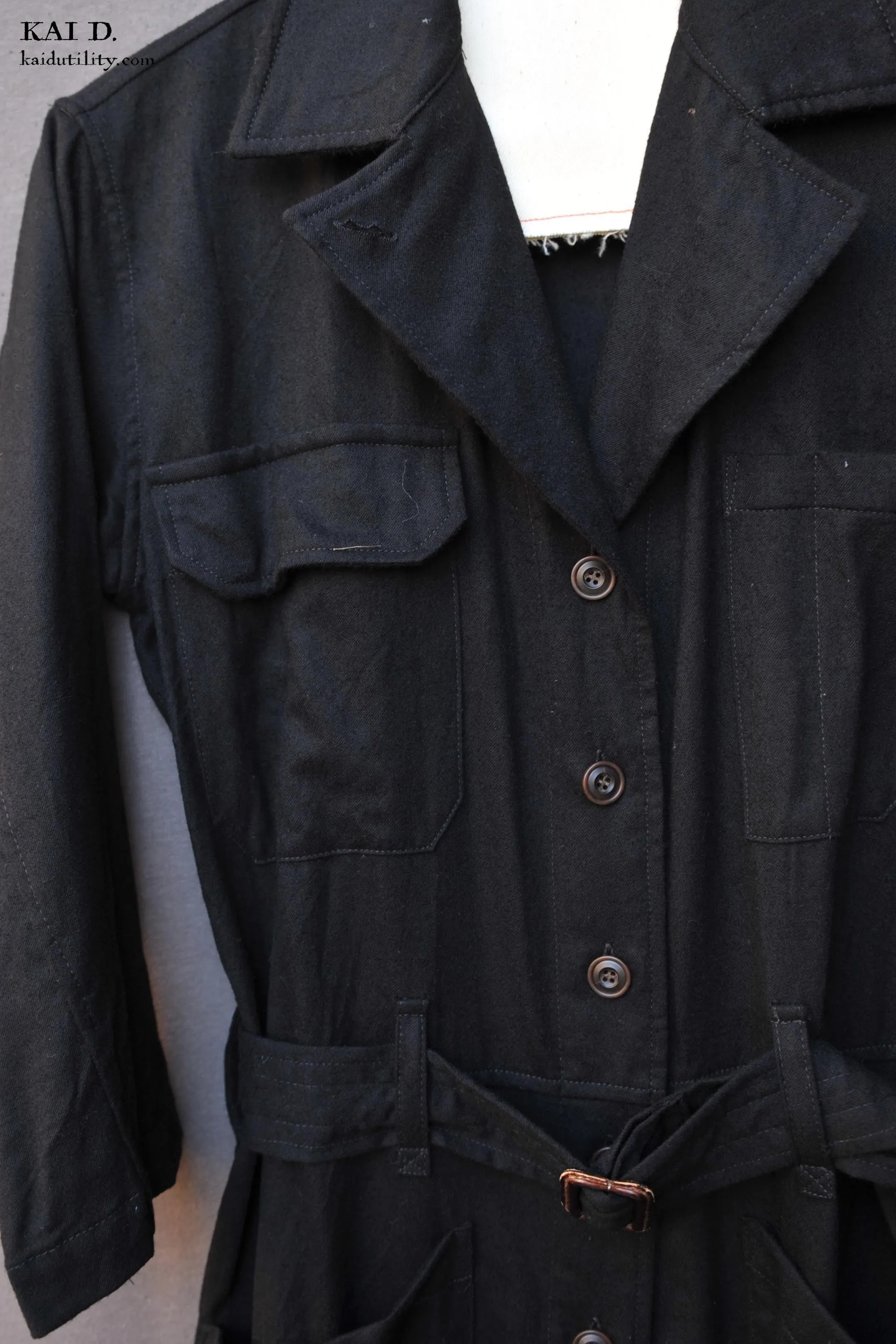 Earhart Jumpsuit - Ultra Soft Wool - S, M