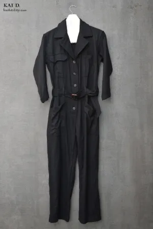Earhart Jumpsuit - Ultra Soft Wool - S, M