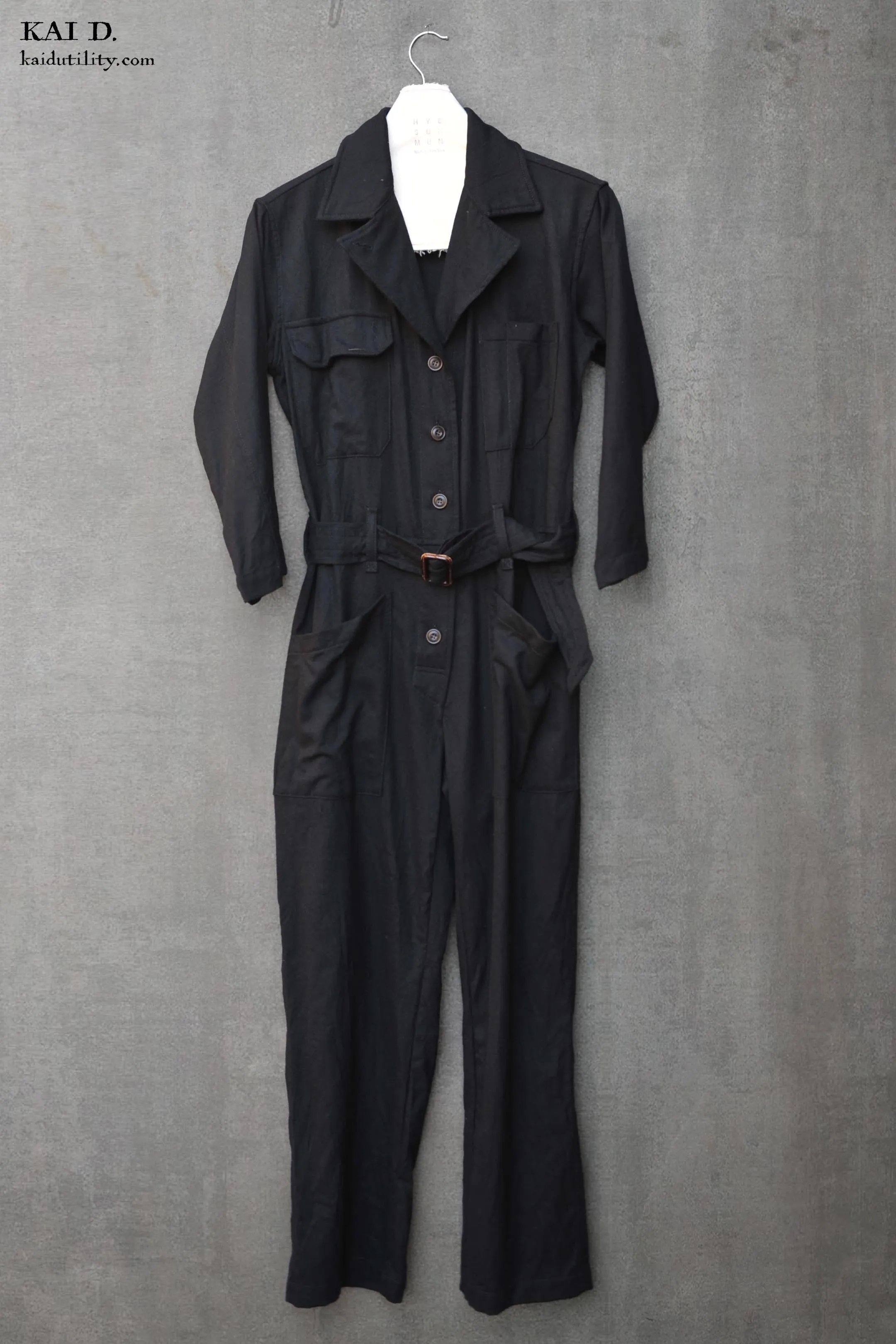 Earhart Jumpsuit - Ultra Soft Wool - S, M