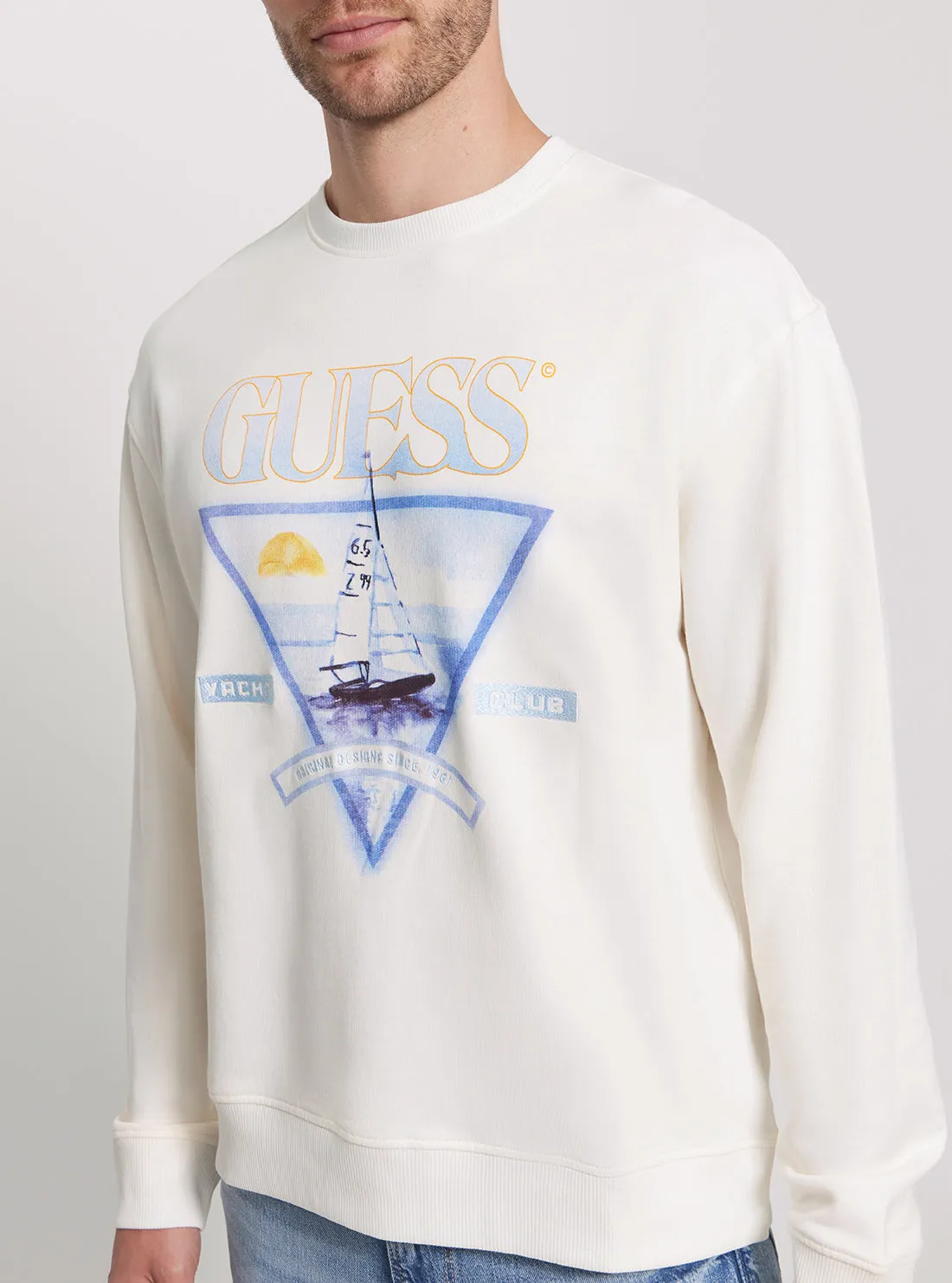 Eco White Terry Jumper