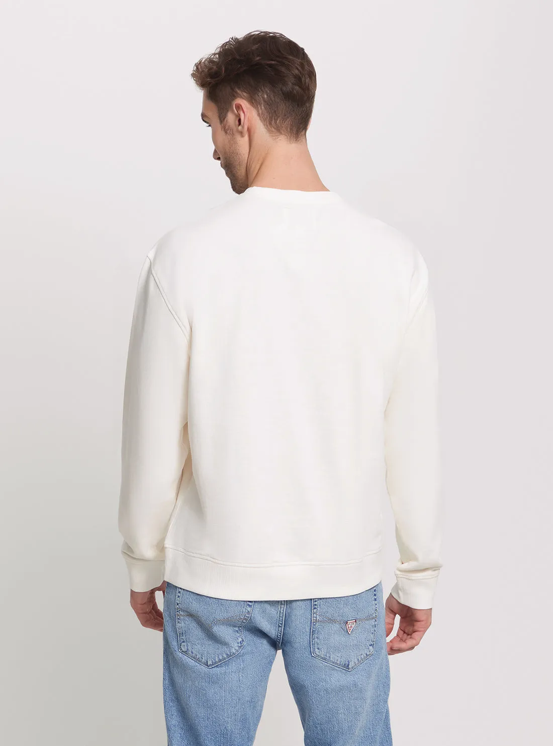 Eco White Terry Jumper