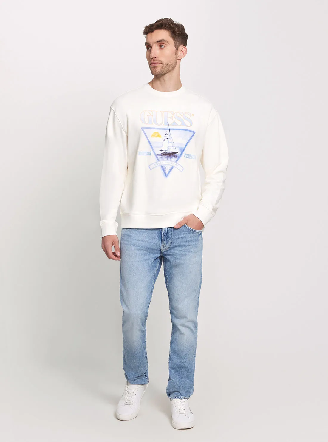 Eco White Terry Jumper