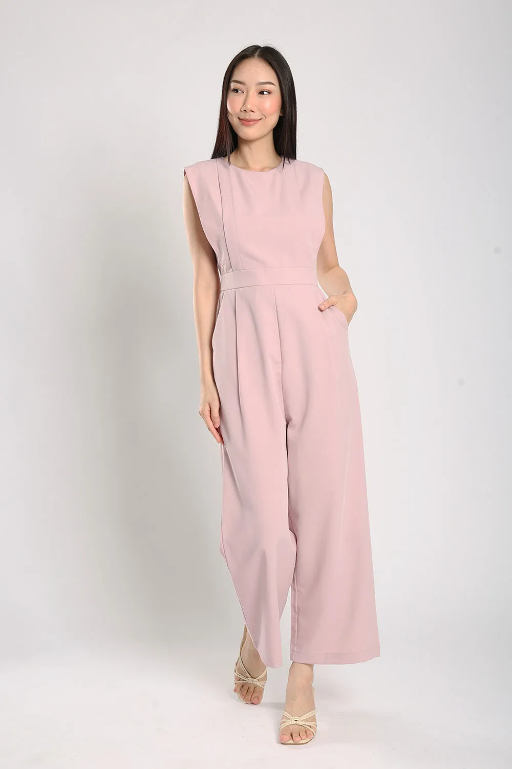 Elira Jumpsuit in Dust Pink