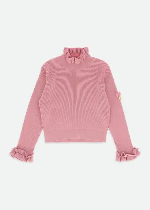 Elma Ribbed Jumper Tea Rose